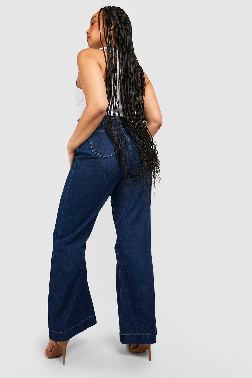 Womens jeans with pockets on hot sale the legs